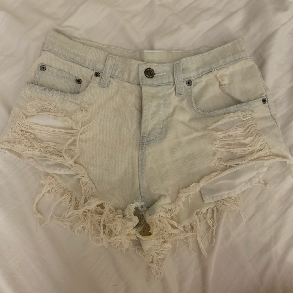 High Waisted Denim Shorts